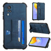 For vivo Y51 2020/Y31 2021/Y51s Foreign Version/Y51a Dream Holder Card Bag Shockproof Phone Case(Blue)