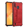 For Itel P37 Dream Holder Card Bag Shockproof Phone Case(Red)