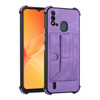 For Itel P37 Dream Holder Card Bag Shockproof Phone Case(Purple)