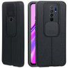 For Xiaomi Redmi 9 Litchi Texture Sliding Camshield TPU Protective Phone Case(Black)