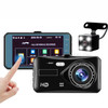 4 inch Car DVR 1080P HD Parking Monitoring Loop Recording Night Vision Dash Cam Front Rear Dual Camera Car Driving Recorder
