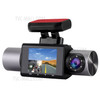 KG330 2.0-inch 240*320 IPS Screen 3-Cameras Driving Recorder 260-degree Rotating Front Rear Camera Driving Recorder Dash Cam