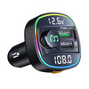 C22 Bluetooth FM Transmitter Hands-free Call Voltage Detection Car MP3 Music Player PD Type-C + Dual USB Car Charger