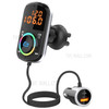 Bluetooth Car FM Transmitter Audio Adapter Receiver PD & QC3.0 Bluetooth Car Adapter Colorful LED Backlit