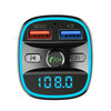 T25s Bluetooth 5.0 FM Transmitter Car Modulator Wireless Handsfree Kit Auto Audio MP3 Player QC3.0 Dual USB Charger