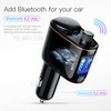 BASEUS Wireless Bluetooth Hands-free Music Player FM Transmitter Car Charger Car Kit for iPhone Samsung