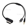 Media In AMI MDI to 3.5mm Audio & Type C Adapter Cable for Car VW AUDI 2014 A4 A6 Q5 Q7