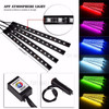 RGB LED Strips Ambient Light Audio APP Bluetooth Control for Car Ambient Musical Rhythm Lamp