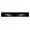 Car Front Windshield Sticker Rear Block Sunshade Sticker Decoration 3D Stereoscopic Cat Eye Car Sticker - Yellow