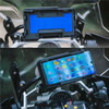 Durable Motorcycle Wireless Phone Quick Charger Phone Holder Handlebar Wear-resistant Cellphone Mount Mobile Navigation Support Replacement for R1200GS R1250GS ADV S1000XR F750GS F850GS - Blue