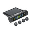 Solar TPMS Wireless Car Tire Pressure  Monitoring System with 4 External Sensors