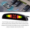 Car Parking Sensor Warning Buzzer Rear Reversing Radars System with 4 Parking Sensors Distance Detection LED Distance Display - Black