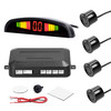 Car Parking Sensor Warning Buzzer Rear Reversing Radars System with 4 Parking Sensors Distance Detection LED Distance Display - Black