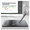 VEIKK A15 Pro Graphics Drawing Tablet 10 x 6 inch Digital Drawing Tablet with Battery-free Stylus Support Windows, Mac - Red