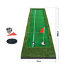 PGM Golf Double Colors Putting Mat Push Rod Trainer, Size: 75x300cm (Green)