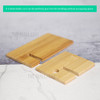 Bamboo Wooden Phone Tablet Stand Cradle Holder Stand Accessories Desk - with Cable Hole