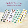 Waterproof Tear-Resistant Thermal Printing Label Paper 14x40mm Barcode Sticker 160Sheets/Roll for D11 Label Printer for Home Office Organization Supermarket Store Catering - Style 1