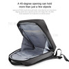 SJ08 Men Casual Waterproof Laptop Bag Notebook Computer Backpack - Dark Grey