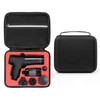 Portable Shockproof Storage Carrying Case Tote Bag for Hypervolt GO Fascia Massage Gun - Black/Red Liner