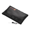 Fireproof Document Bag Waterproof Money Bag Pouch Document Holder Zipper Closure Storage - S