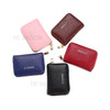 JINBAOLAI P8001 Litchi Texture Large Capacity PU Leather Multiple Card Holders Purse Zipper Wallet - Red
