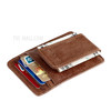 GUBINTU Men's Crazy Horse Texture Antimagnetic Genuine Leather Purse Wallet with Magnetic Snap