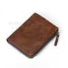 Durable PU Leather Card Slots Bi-fold Wallet Coin Purse for Men - Brown