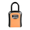 Car Password Lock Storage Box Security Box Hook Installation-free Safety Box(Orange)