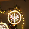 Warm White Bedroom LED String Light Hanging Round Ornament USB Powered Lamp Christmas Window Decor