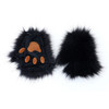 0107 50cm Halloween Fox Cat Tail Ears Hair Band Claws Gloves Costume Set Cosplay Party Prop Gift for Kids and Women - Black