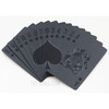 54Pcs Waterproof Plastic Black Geometry Back Poker Playing Cards
