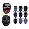 Rechargeable LED Face-changing Glowing Luminous Mask Smart Watch Control Mask Holiday Decorations