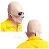 Full Head Neck Realistic UFO Alien Mask for Halloween Costume Party