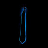 Wire Tie Flashing Cosplay LED Tie Costume Necktie Glowing DJ Bar Dance Carnival Party Masks Cool Props - Dark Blue