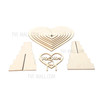 JM01610 Wooden  Chocolate Display Shelf 7 Layer Wedding Party Tree Display Stand Heart Shaped Table Cupcake Rack - Type: 1