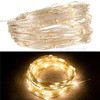 DC 6V 10M/33FT 100LED Copper Wire Xmas Wedding Party String Fairy Light for Party/Garden/Indoor Decoration/Outdoor Decoration - Warm White Light