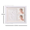 For Baby Simple Photo Frame with Mud Hand Footprint Nursery Decor - Black