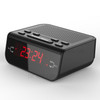 Digital Display Alarm Clock FM Radio with Dual Alarm Buzzer Snooze Sleep Function - Black/EU Plug