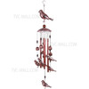 Stylish Retro Bird Wind Chimes Indoor Outdoor Decoration 4 Aluminum Tubes 6 Bells 7 Birds Windbells