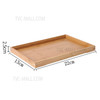 Bamboo Plate 22x13x2.5cm Tea Serving Tray for Food Breakfast Party Tea Coffee Table Decor Set
