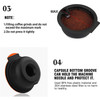 ICAFILAS 60ML Coffee Filter Maker Pod for Keurig K Cup Coffee Capsule Pods (BPA Free, No FDA Certified) - Orange