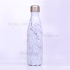 Marble Series 500ml Stainless Steel Double Wall Insulated Sport Water Bottle - White