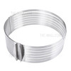 Cake Ring 6 to 8 Inch Adjustable Round Stainless Steel Mousse Mould Ring Bakeware Tool (BPA-free, No FDA Certificate)