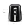 K-003 1350W 5.5L Electric Hot Oven Digital Oilless Air Fryer US Plug - Black