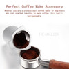 Coffee Dosing Mug Hands-Free Aluminium Alloy Coffee Dosing Cup Powder Feeder Part for Breville 870XL 878BSS - Black