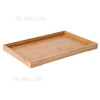 28*21*2.5cm Raised Edge Design Bamboo Food Serving Tray Decorative Trays for Living Room/Restaurants