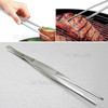 30cm Stainless Steel Thickened Straight Head Barbecue Tweezers