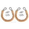 For Toilet Bathroom Decoration Industrial Vintage Toilet Paper Loo Roll Rope Holder - 2 Pcs