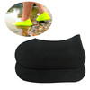 Silicone Shoe Cover Rain Shoes Anti-Slip Reusable Waterproof Protector, Large Size - Black