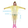 Transparent Lightweight Disposable Adults PVC Raincoat Waterproof for Men and Women